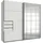 Schwebetürenschrank Saigon 225 x 208 x 64 cm Weiß
