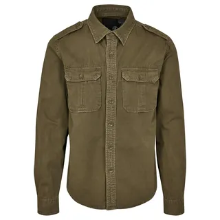 Brandit Textil Vintage Langarmhemd Olive 4XL