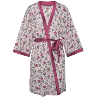LASCANA Damen Kimono Altrosa bedruckt Gr.36/38