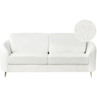 Beliani Sofa Bouclé weiß