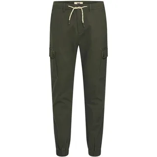 Cargohose BLEND "Cargohose BHSellini", Herren, Gr. 34, Länge 34, grün (dusty grün), Obermaterial: 98% Baumwolle CO. 2% Elasthan EL., Hosen Cargohose