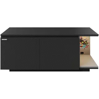 Phoenix Minecraft Lowboard 125x50x40 cm Schwarz Holzwerkstoff
