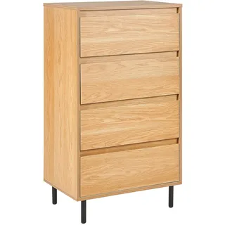 Beliani Kommode 60 x 104 x 40 cm Braun / Schwarz