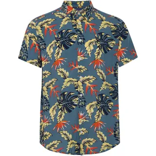 Blend Blusenshirt »Hawaiihemd BHGawai«, blau