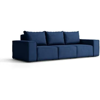Kaiser Möbel Gartensofa 3-Sitzer Für Den Garten Sonne Marineblau , Holz , 245x73x88 cm , Gartenmöbel, Loungemöbel, Gartensofas & Loungesofas