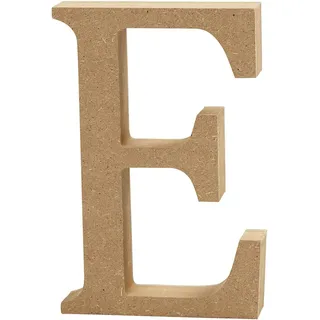 Creativ Company Deko-Buchstabe E MDF 13 x 2 cm braun