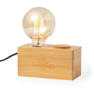 noTrash2003 Tischlampe im Retro Stil mit mit warmen Licht Vintage Glühbirne für Wohnzimmer oder Kommode wertet die Ablage auf und erhellt die Stimmung