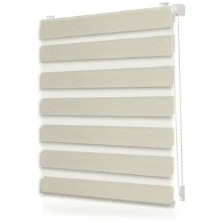 Lichtblick Duo Rollo / Doppelrollo Klemmfix 100 x 150 cm natur