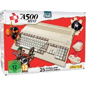 The A500 Mini Retro Spielekonsole (inkl. 25 Spielen) um 75,62 € statt 105,87 €