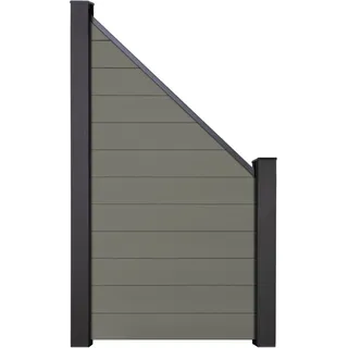 GROJA Steckzaun 90 x 180/90 cm Bi-Color Grün grau