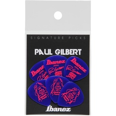 Ibanez Signature Series Plectrums - Paul Gilbert - Pack Of 6 - Jewel Blue