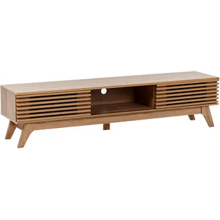 Beliani Toledo Lowboard 180x44 cm Braun Holzwerkstoff