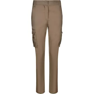 VELILLA Stretch-Hose mit Mehreren Taschen für Damen, beige, 34