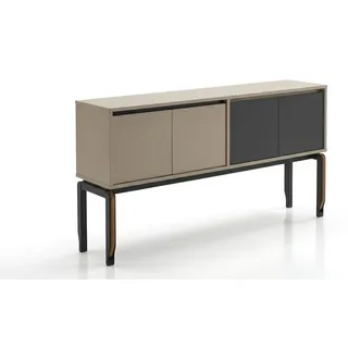 Komplettes Büro Set mit Schreibtisch Sideboard Kommode Couchtisch - Weiß