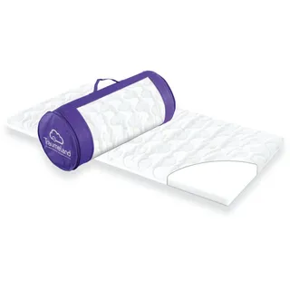 Träumeland Reisebettmatratze SOFT, feiner Softschaum mit Baumwoll-Bezug, durchgehende Liegefläche, Größe 60 x 120 x 4 cm, weiß, 60 x 120 cm