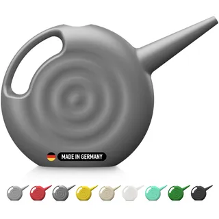 Blowmold.Design Gießkanne in Silber – 2 Liter Giesskanne Robust für Innen und Außen - Perfekt für Zimmerpflanzen & Garten