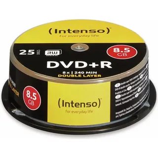 Intenso DVD+R DL 8.5GB 8x 25er Spindel