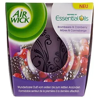 Air Wick Wohlfühl Duftkerze Brombeerblüte & Cranberry105g - Rosa