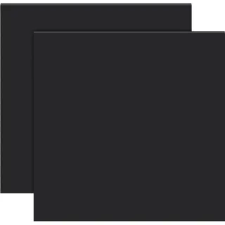 BENECREAT 2 Stück Rutschfeste Silikonmatte, 20x20 cm Wasserdichte Silikon-Tischsets, Schwarzes Wärmeisolierendes Silikonpad Für Bastelarbeiten, Nail-Art, Arbeitsplattenschutz, 2 mm Dick