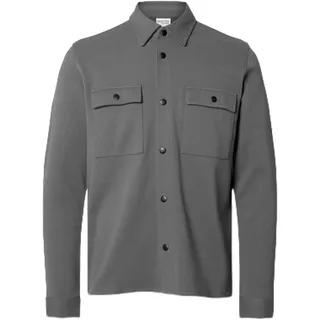 Selected Homme Herren Slhjackie Sweat Jacket Noos Hemd, Granite Grey, L EU