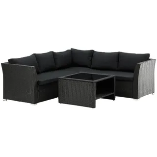 Gardenson LOUNGEGARNITUR Schwarz