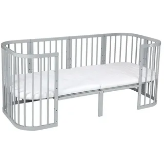 Waldin Erweiterung auf 174 cm für 7in1 Babybett ohne Bett,Grau - Grau
