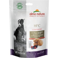 Almo Nature HFC Confiserie Snack für Erwachsene Hunde mit Wilden Beeren und Joghurt - Beutel 10 g.