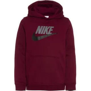 Nike Unisex Kinder Club + Hbr Kapuzenpullover, Dark Beetroot/Smoke Grey/Black, 146 EU