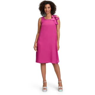 Cartoon Damen Chiffonkleid mit Schleifenknoten 36, Festival Fuchsia
