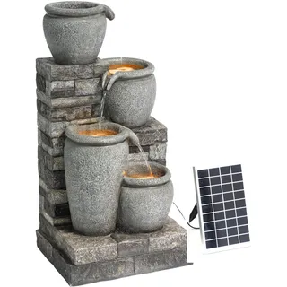 Teamson Home Kaskadenbrunnen 4 Stufen Grau