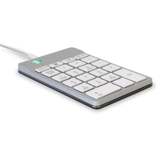 R-Go Numpad Break, Mit Anti-RSI-Software, Ziffernblock Verkabelt, Numerische Tastatur für Computer Laptop Tablet, Weiss