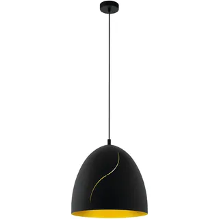 EGLO Hunningham 1-flg. 41 cm rund gold, schwarz