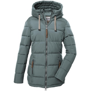 G.I.G.A. DX Damen Winterjacke mit Kapuze/Funktionsjacke in Daunenoptik GW 12 WMN QLTD JCKT, aquaverde, 50,