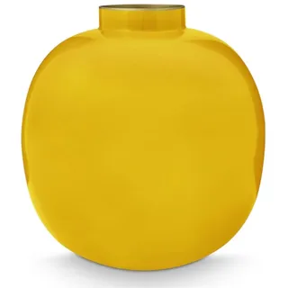 Pip Studio Metall Vase Gelb 23cm