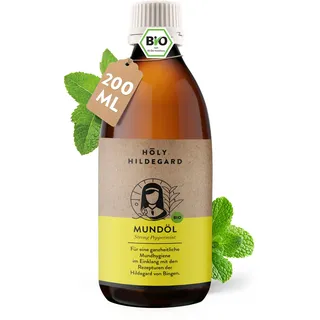 Holy Hildegard Strong Peppermint Mundöl zum Ölziehen 200ml – naturrein – vegan & ohne Zusatzstoffe – Made in Germany