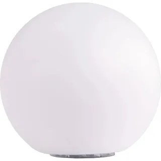 Heitronic Dekoleuchte Kunststoff 25 cm Ø 23,3 cm Akku Solar weiß
