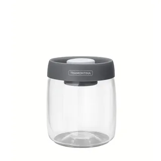 Tramontina Vorratsglas, 0,8 l, Vakuumdeckel, Glas, Frischhaltedose, Ø 11,1 cm, transparent