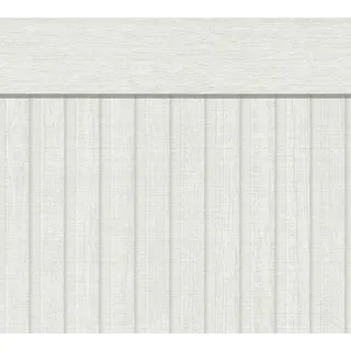 A.S. Création Vliestapete Wallpanel Holz 5 m x 1,06 m Hellgrau