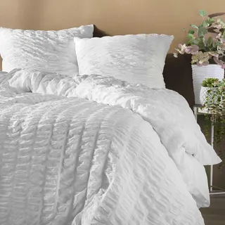 Douceur d'intérieur Plissia 240 x 220 cm - Weiß