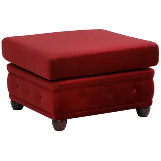 Home affaire Polsterhocker »New Castle«, passend zur "New Castle"-Serie, B/T/H: 75/70/45 cm, rot