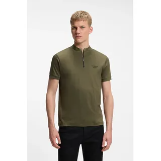 Poloshirt BOSS GREEN "Porsche Spirit 70 Capsule Collection", Herren, Gr. 3XL, open grün347, Jersey, Obermaterial: 100% Baumwolle, unifarben, regular fit hüftbedeckend, angesetztes Bündchen, Shirts Poloshirt, Premium Herrenmode Innovative Geruchskontroll-Technologie HEIQ MINT