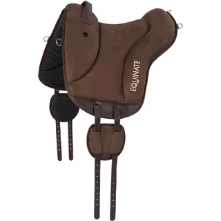 Equinate Reitpad Newfield aus synthetischem Wildleder Pferd Braun - Braun