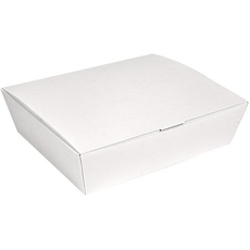 Garcia de Pou 60 Boxen Lunch Box, Deckel 'Thepack', 1500 ml, 220 g/m2 + 19 m, 21 x 18 x 5,5 cm, Weiß, Wellpappe Nano-Mikro + Aluminium