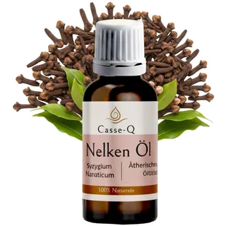 Casse-Q Nelkenöl 100% rein 50 ml – naturreines ätherisches Öl aus Nelkenblättern, vielseitig anwendbar für Aromatherapie, Raumduft & Wellness