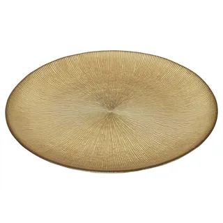 Home Deco Factory Gold Glass Plate 21 cm