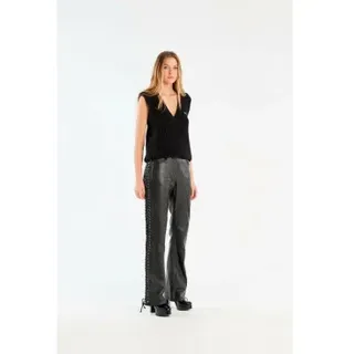 Rotate für Damen. 115133100 Rotta Hose schwarz (40), Lässig, Leder