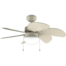 Cecotec - Deckenventilator mit Licht EnergySilence Aero 3600 Vision Full SunLight, 50 W, 91cm, 3 Geschwindigkeiten, 6 umschaltbare Flügel, Winter-Sommer-Modus, einfache Bedienung, Kettenschalter