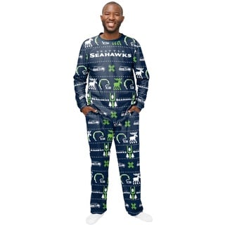 Foco NFL Winter Xmas Pyjama Schlafanzug - Seattle Seahawks - L