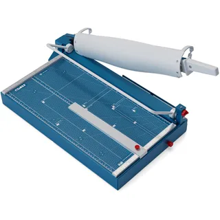 Dahle 597 Werkstoff-Hebelschneidemaschine, bis DIN A3, 35 Blatt | Schneidet Papier, Pappe, Folie und Stoff, Werkstoffmesser, Sicherheitsautomatik, für professionelle Anwendungen