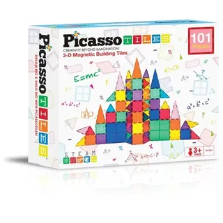 PicassoTiles Magnetische Bausteine Set 101 Teile